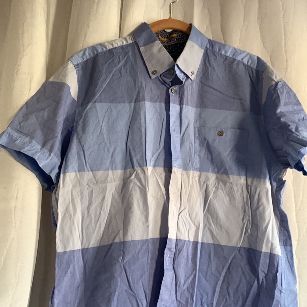 Ted Baker Slim Fit Short Sleeve Button Down Shirt S - Picture 2 of 6